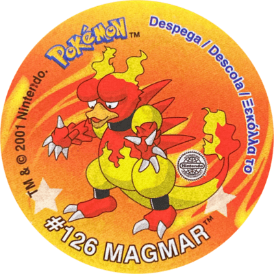 Pokémon Sticker Tazos | 14 Pokémon Sticker Tazos | 14